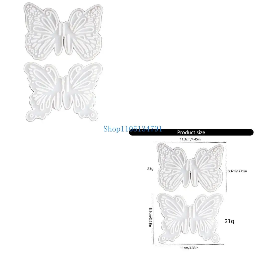 

Практичная прочная силиконовая форма для помадки, элегантные стили для шоколадных бабочек и украшений для торта, простота в использовании и чистях