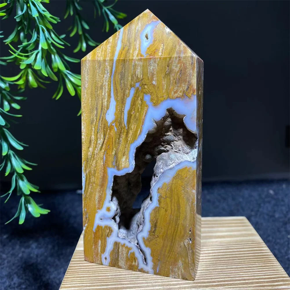 

Crystal Natural Ocean Jasper Tower Stone Quartz Point Wand Druzy Reiki Ornament Energy Healing Mineral Home Decoration Gemstones
