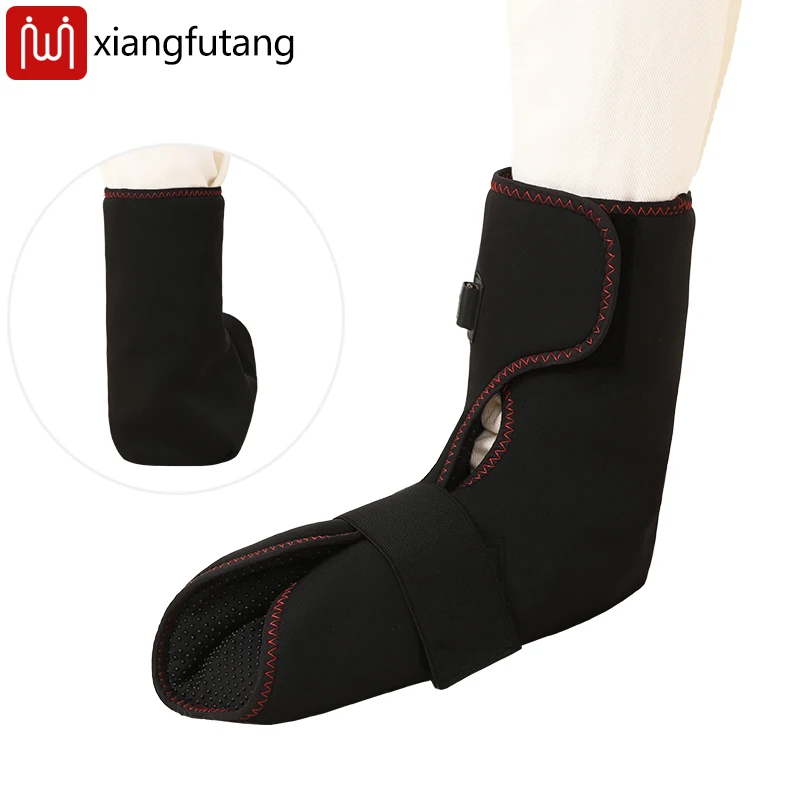 

Heating Foot Ankle Wrap with Vibration Massager Full Coverage Electric Heated Foot Pad Foot Warmer for Plantar Fasciitis Relief
