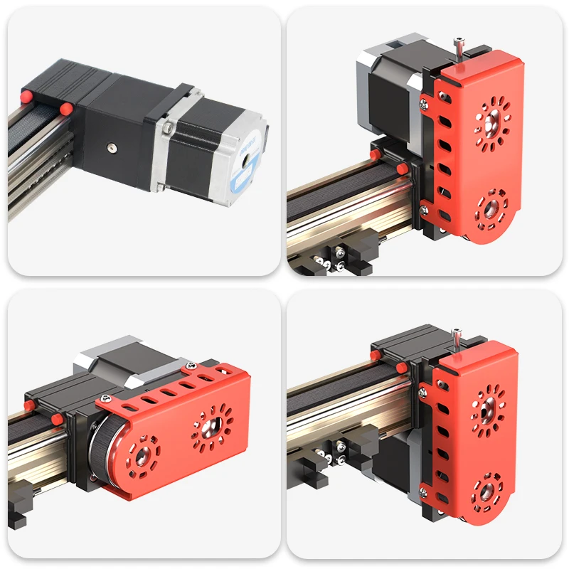 QRXQ RXP45X-Nema23  High Speed Belt Driven Linear Motion Customizable 100-6000mm System Slider Light Weight Linear  Actuator
