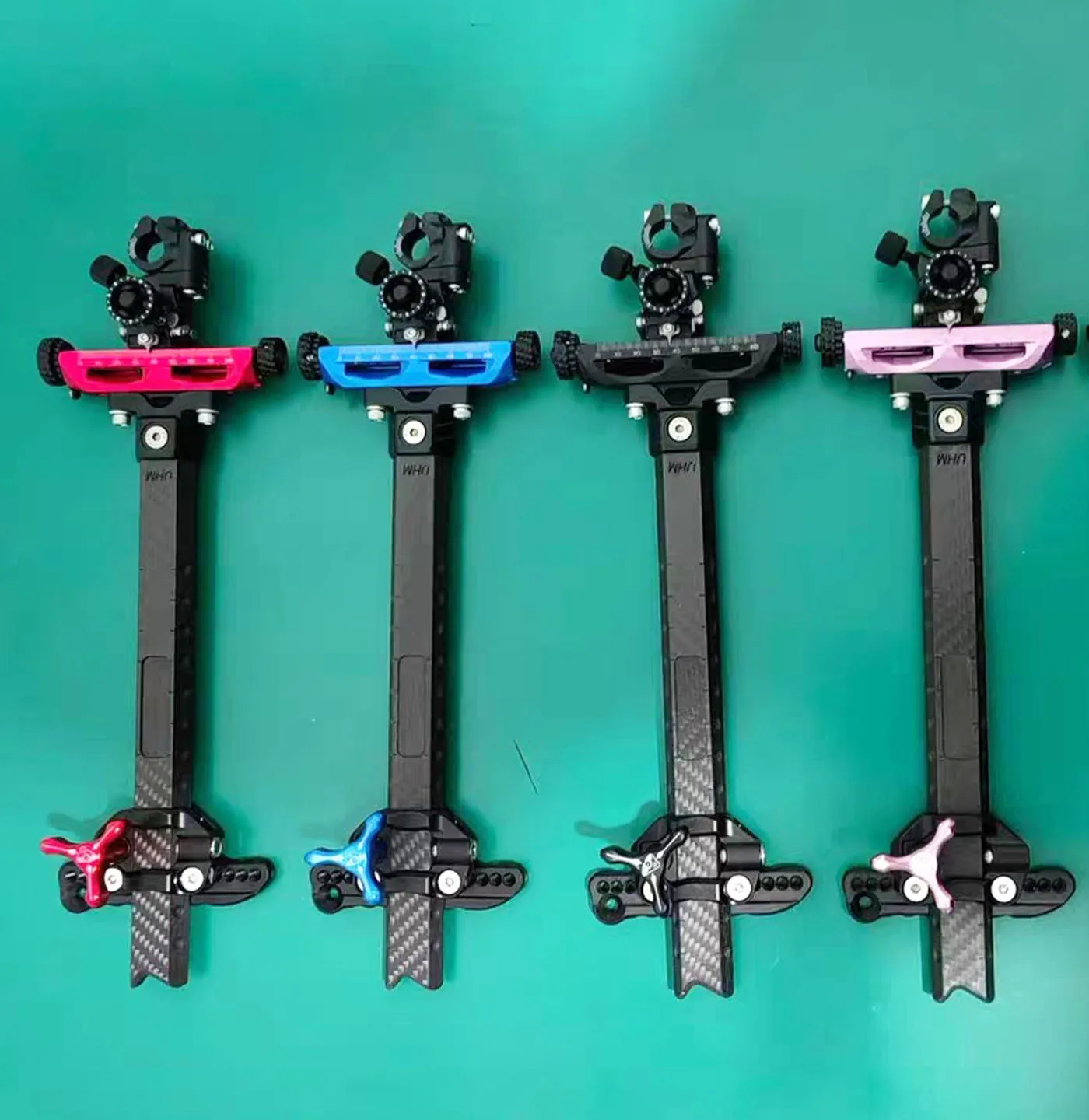 9 Inch Adjustable Compound Bow Sight Pin Carbon Fiber Frame Archery Target Shooting Sight Accessories Universal Right Left Hand