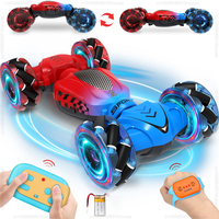 2024 Newest RC Stunt Car Toy Double Sided 2.4G Watch Gesture Remote Control Twist Car 360° Rotating Drift Climbing Car Kids Gift