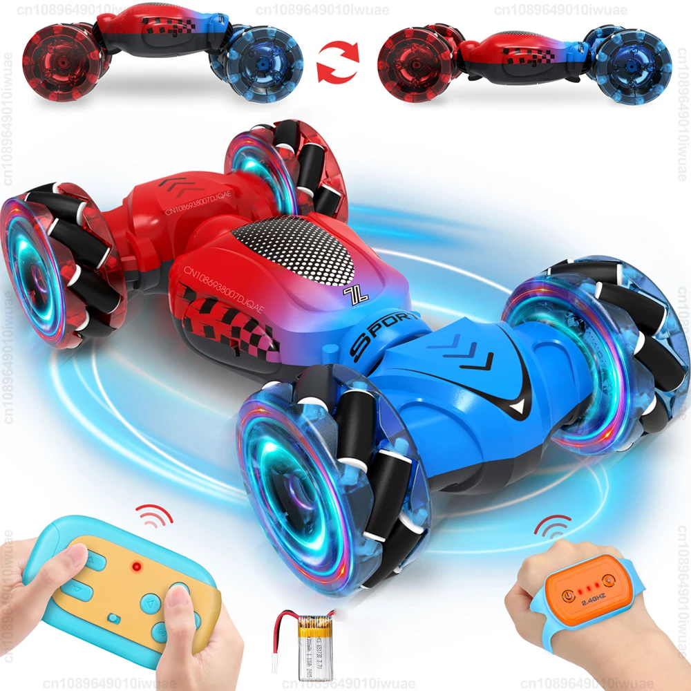 WLtoys F1 드리프트 리모콘 밴드 LED 라이트 뮤직 2.4G 장갑 손짓 라디오 스프레이 스턴트 카 쿼드 전동 어린이 장난감 