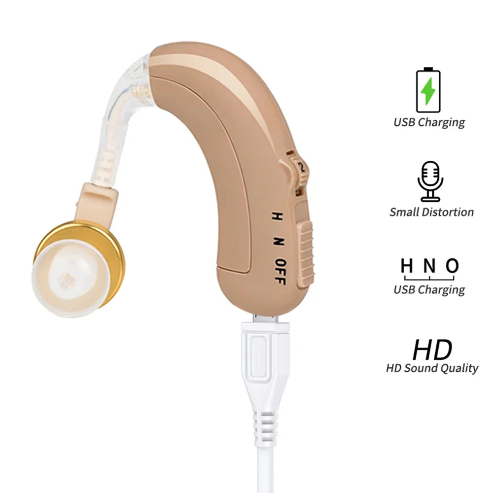 

Mini Ear Hearing Amplifier Rechargeable Hearing Aids Adjustable Tone Hearing Aid Device Sound Amplifier for Elderly Hearing Loss