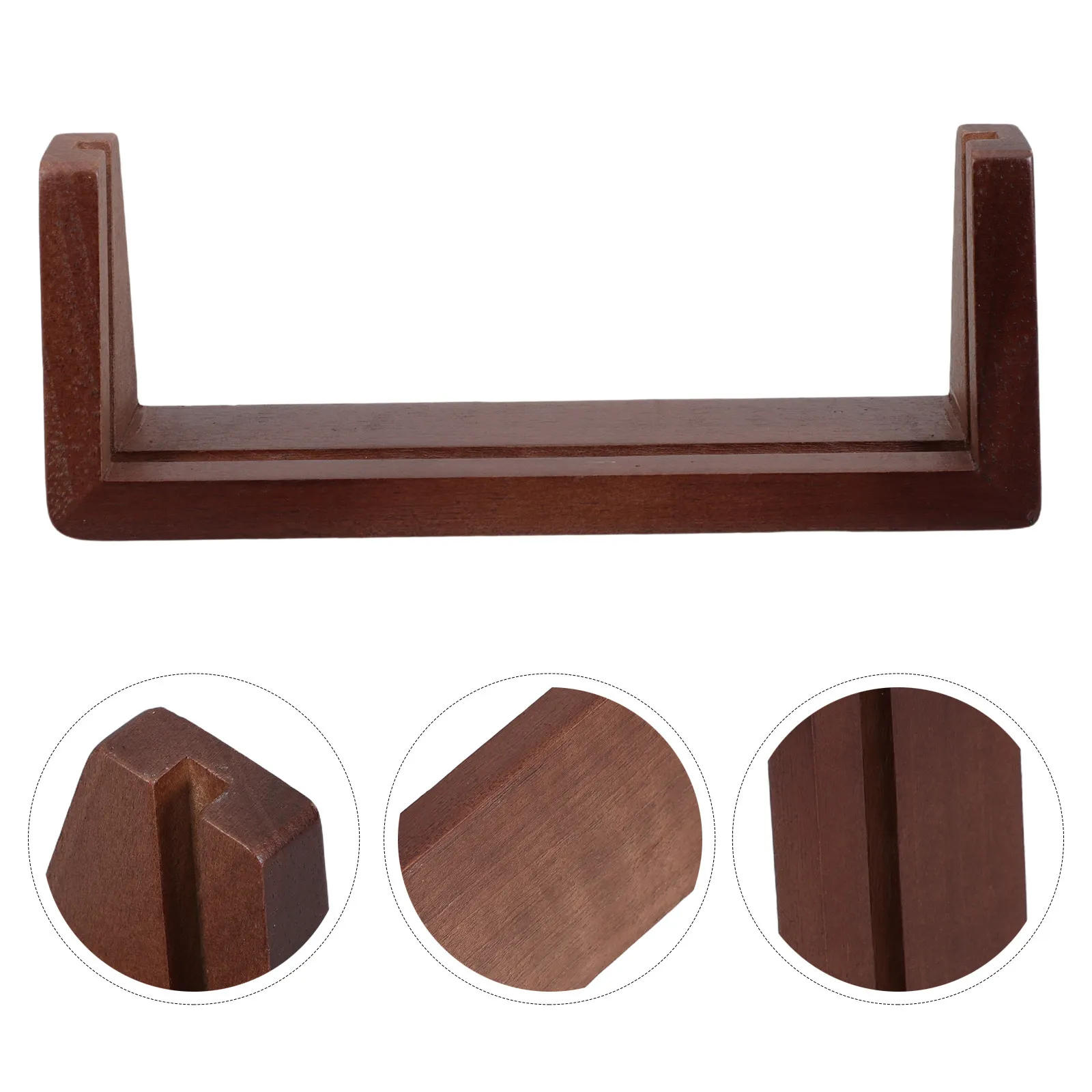 Wooden Desk Calendar Holder Natural Solid Wood Stand for Daily Planner Organizer Office Decor Stationery Supplies