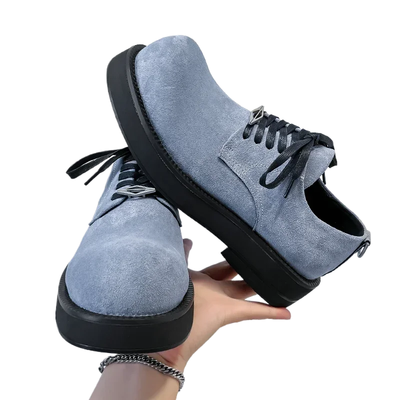 

High Quality Leather Shoes for Man Big Head Casual Platform Men Shoes Fashion Designer Busines Men Dress Shoes Zapatillas Hombre