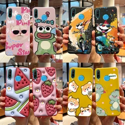 For Huawei P30 Lite Case Cute Bear Cartoon Frog Soft Matte Silicon Phone Cases For Huawei P30 P30Lite P30Pro P 30 Lite Pro Cover