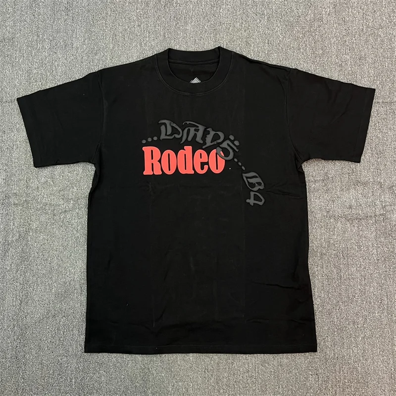 DAYS BEFORE RODEO Black Cotton Foam T-shirt