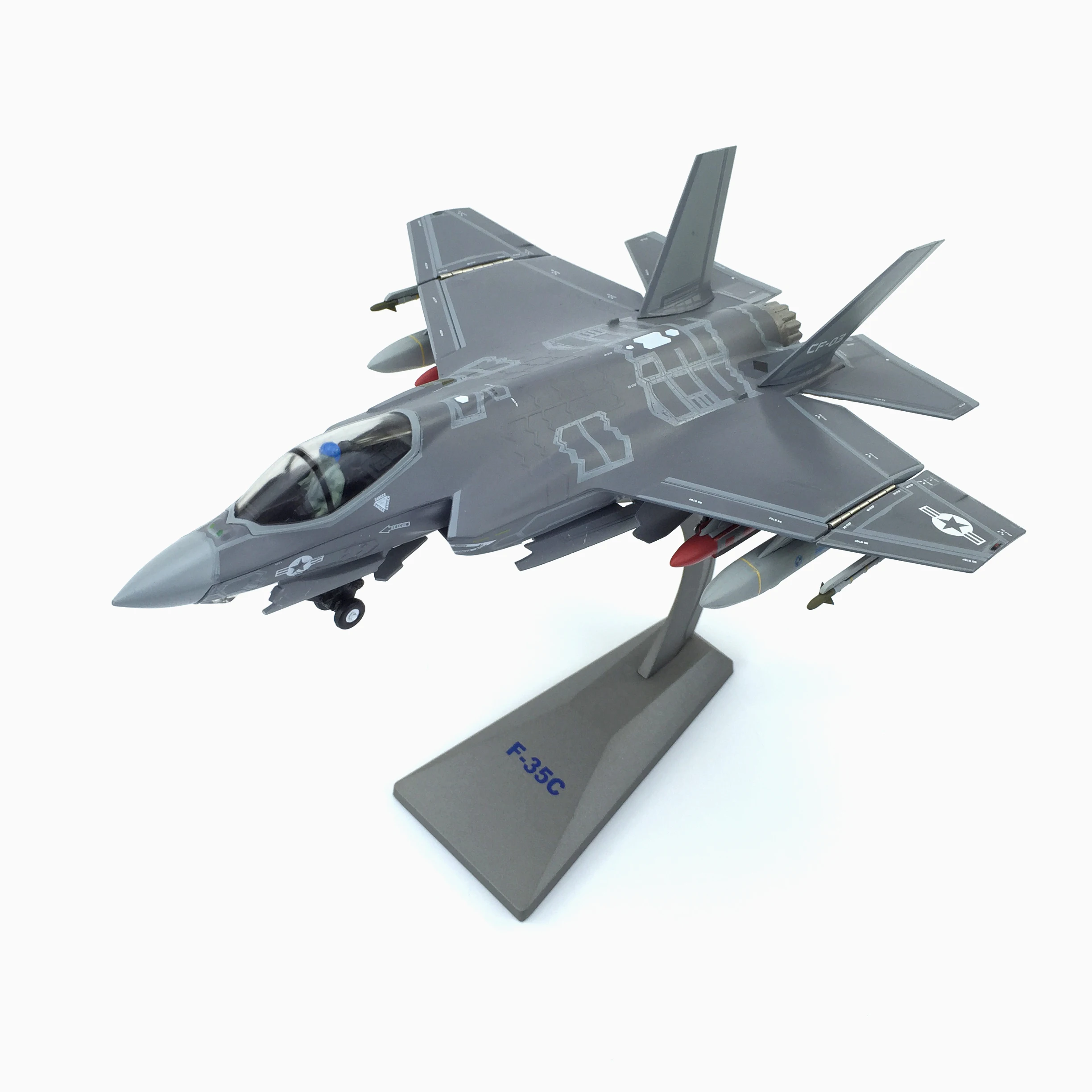 

1:72 Scale F35 Lightning Fighter F35C & F35A & F35B Alloy Die Cast Military Combat Aircraft Model Collecting Toy Gifts