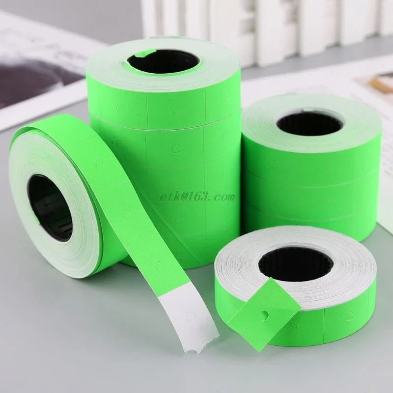 10 Rolls 5000 Pieces Double Row Colorful Price Label Paper Tag Mark Sticker For MX-6600 Labeller