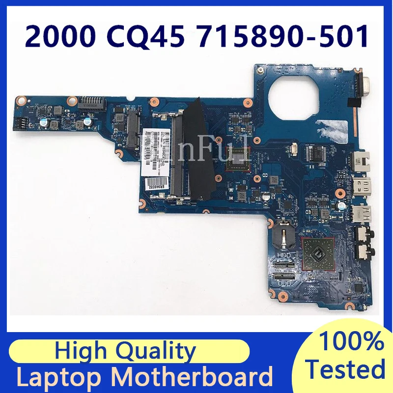 

715890-501 715890-601 715890-001 Mainboard For HP CQ45 2000 6050A2498701-MB-A02 Laptop Motherboard 100% Full Tested Working Well