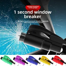 50Mini Safety Hammer Car Emergency Rescue Kit Key Chain Knife Life Saving Seat Belt Cutter Window Breaker Glass Emergency Hammer