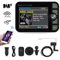 Stereo Digital Broadcast 2.4Inch LCD Color Screen Radio Receiver Bluetooth 5.0 DAB/DAB+ Digital Radio MP3 FM Transmitter for Car