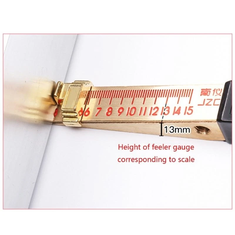2025 New Feeler Gauge 1-15mm House Engineering Inspection Shaped Vernier Feeler Gauge Flatness Measuring Tool 0.2mm/0.5mm