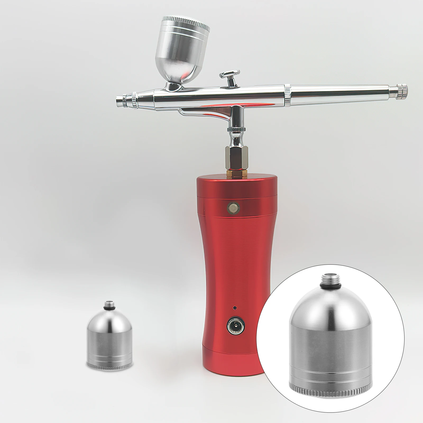 10Ml Airbrush Bottle Metal Replaceable Paint Cup Portable Injection Container for Projects Dismountable