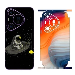 3M Material Cute Pattern Matte Film Skin Phone Back + Sides Sticker For HUAWEI Pura 70 Ultra 70 Pro+70 Full Body Cartoon Wrap