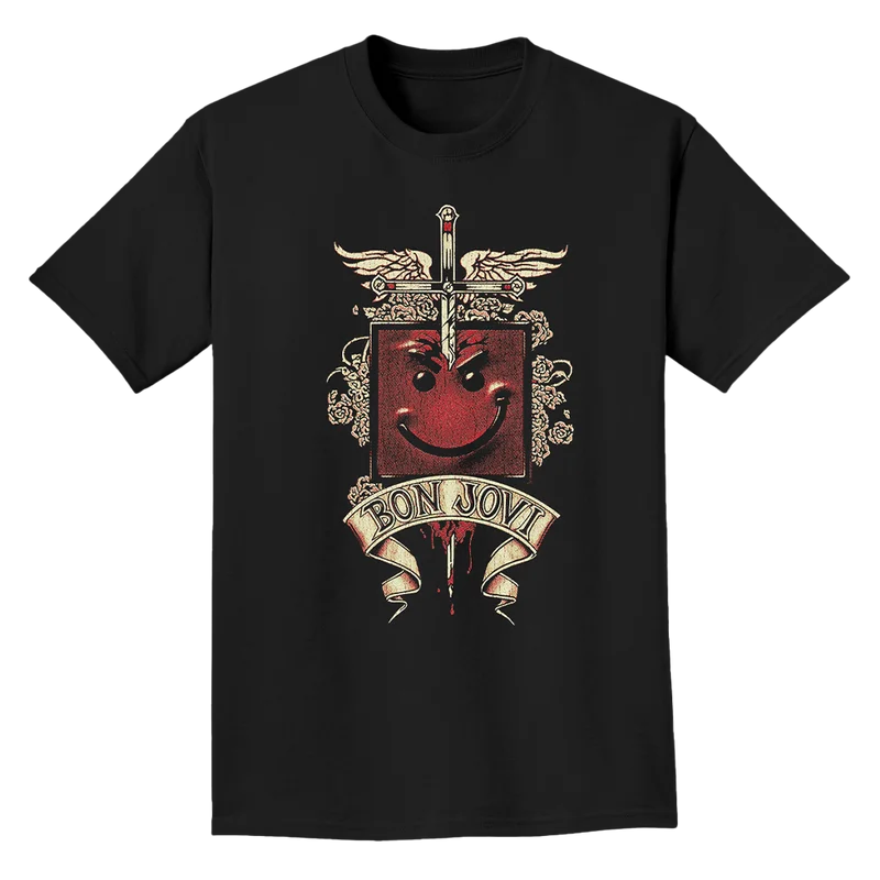 Banda de Rock bon jovi 100% funda de álbum de algodón camiseta gráfica hombres mujeres camisas unisex 2026 nuevo verano primavera hiphop Y2k camisa de moda