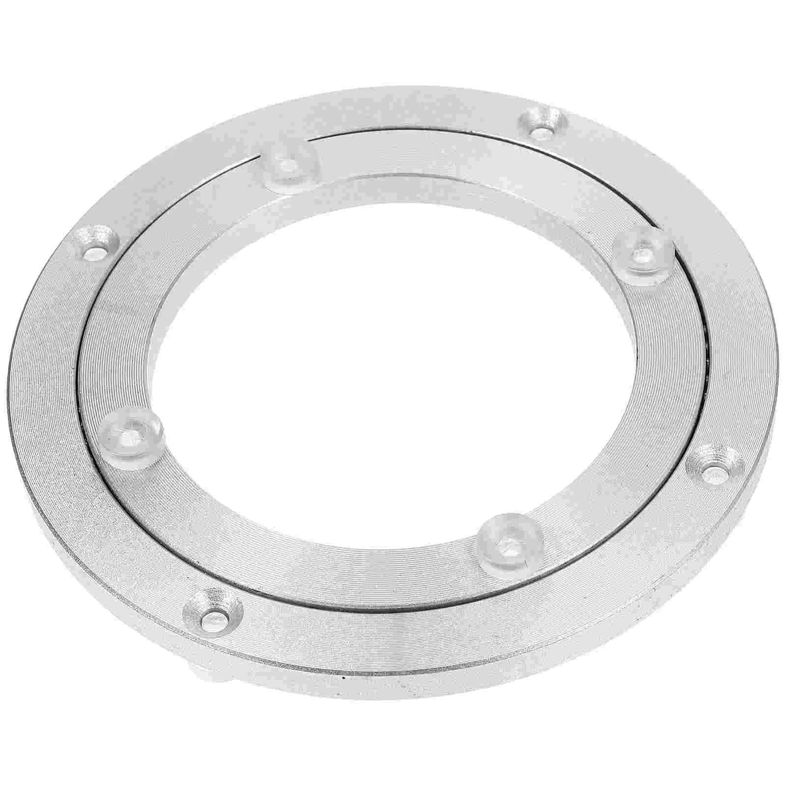 

Table Turntable Phone Mount Pantry Base Professional Swivel Sturdy Bearing Restaurant Aluminum Alloy Dining