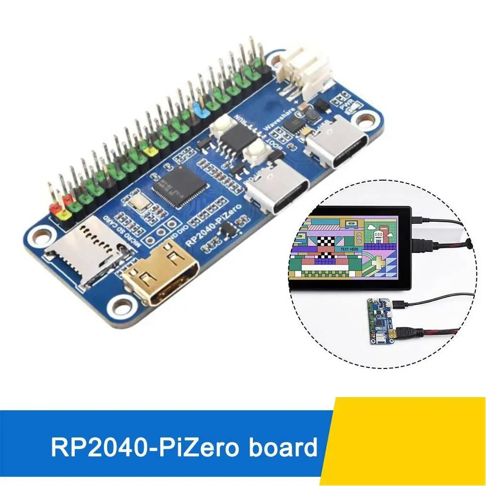 

Raspberry Pi PICO RP2040-PiZero Based On RP2040 Compatible With Raspberry Pi ZERO Size Development Board Based