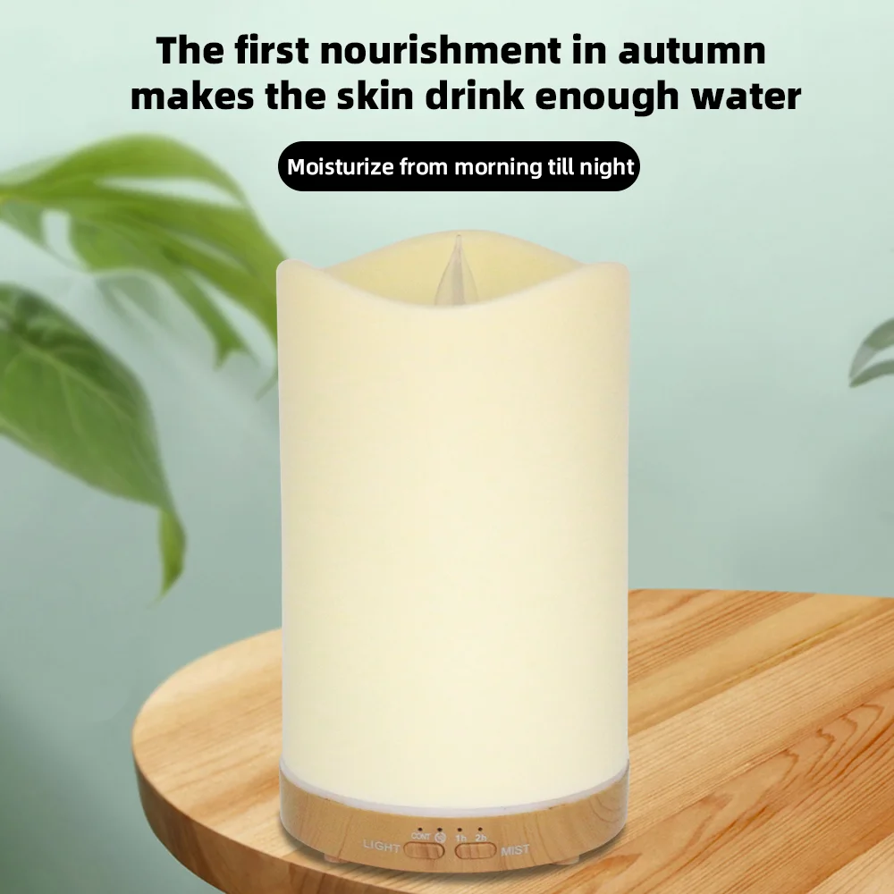 130ml Essential Oil Diffuser For Romantic Night Atmosphere Quiet Humidifier, Timer & 7 Color LED Lights for Better Sleep