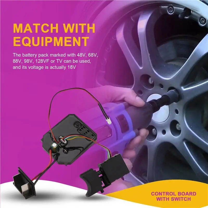 Interruptor de placa de controle ABZV-3X para 2106/161/169 chave elétrica sem escova controle de acionamento máquina de polimento ferramentas elétricas