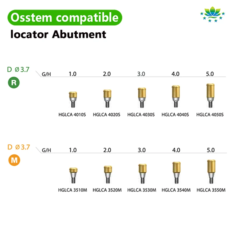 For Osstem Locator Abutment GH1-7mm High Precision Dental Implant Abutment for Overdenture OEM ODM Factory Stock 24H Fast