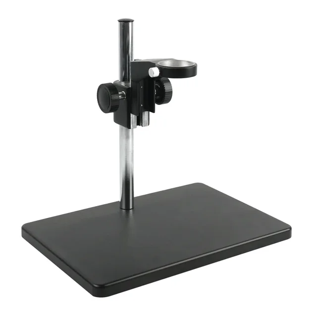 Duży, wytrzymały, regulowany statyw stołowy z ramieniem stereo, uchwyt z pierścieniem 50 mm do mikroskopu laboratoryjnego, przemysłowego, kamery.