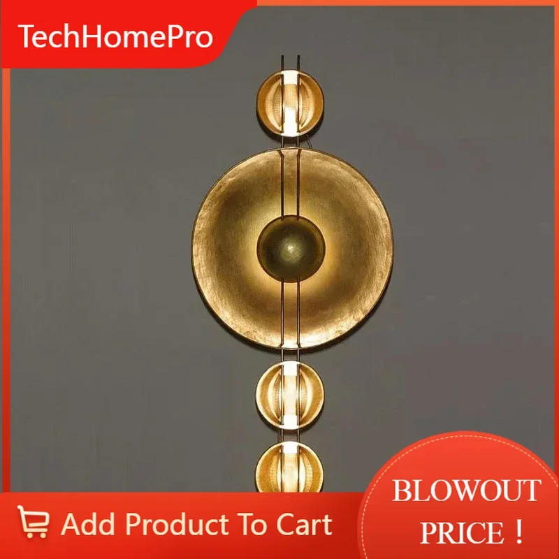 TechHPModern Personality Creative Model Room Living Room TV Background Wall Light Art Decoration Wall