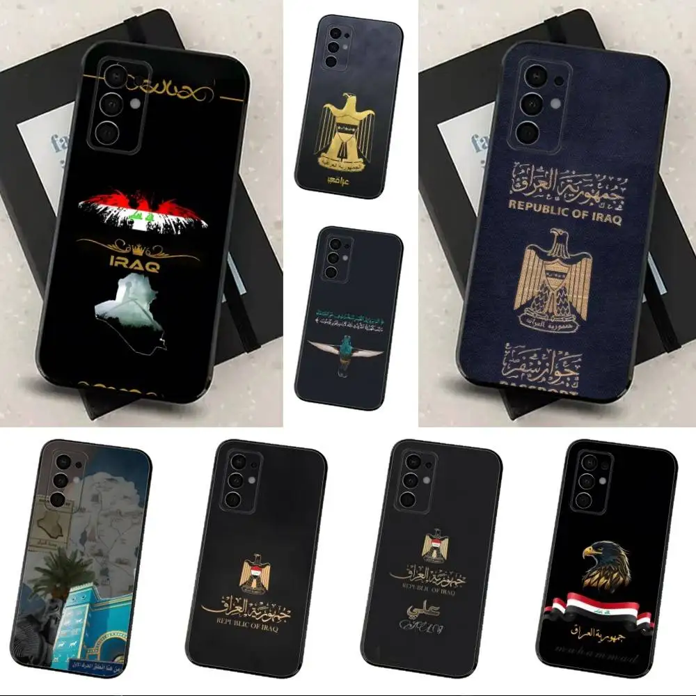

Nation I-Iraq F-Flag Phone Case For Samsung Galaxy A91,A80,A73,A72 ,A71,A53A52,A32 ,A31A22,A21s,A20,Black Cover