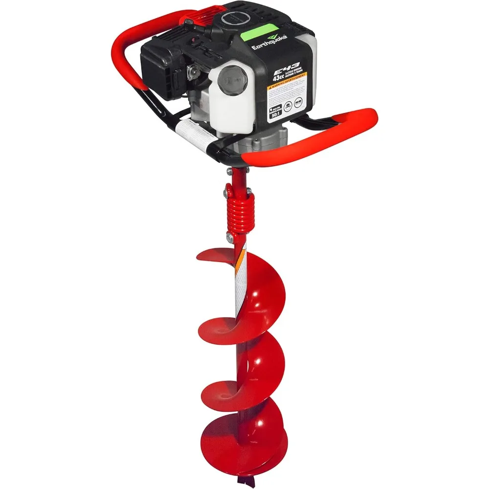 1-Person 43cc 2-Cycle Earth Auger Powerhead with 30:1 Gearbox, 5-Year Limited Warranty, Available in Red or Black