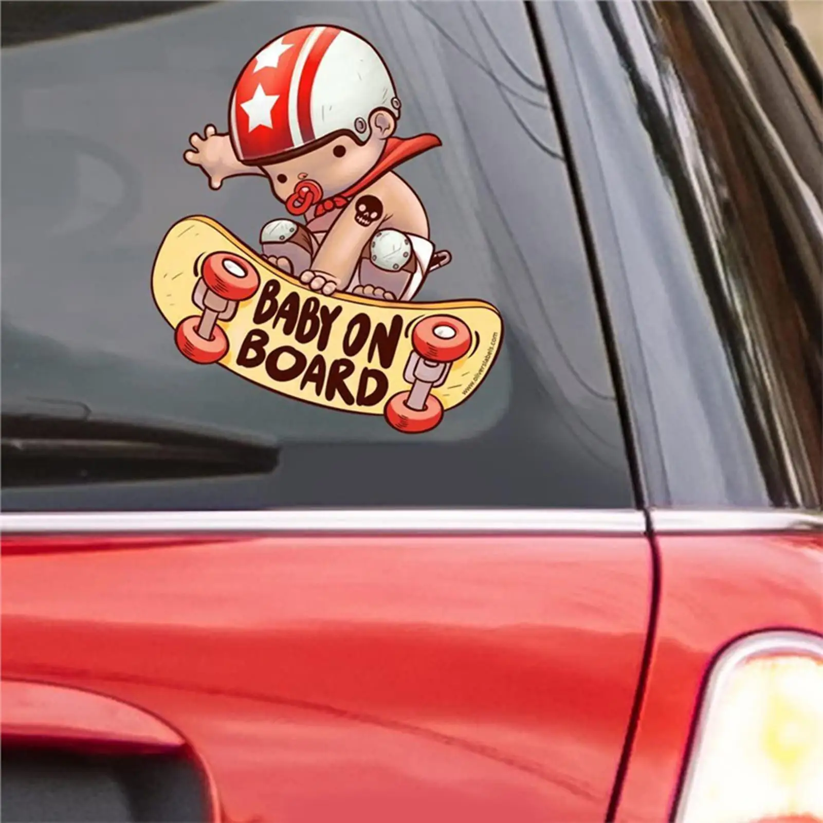 

Car Stickers For Window PVC Baby Scooter Design Automotive Door Decals Multifunctional Waterproof Decoration Stickers For
