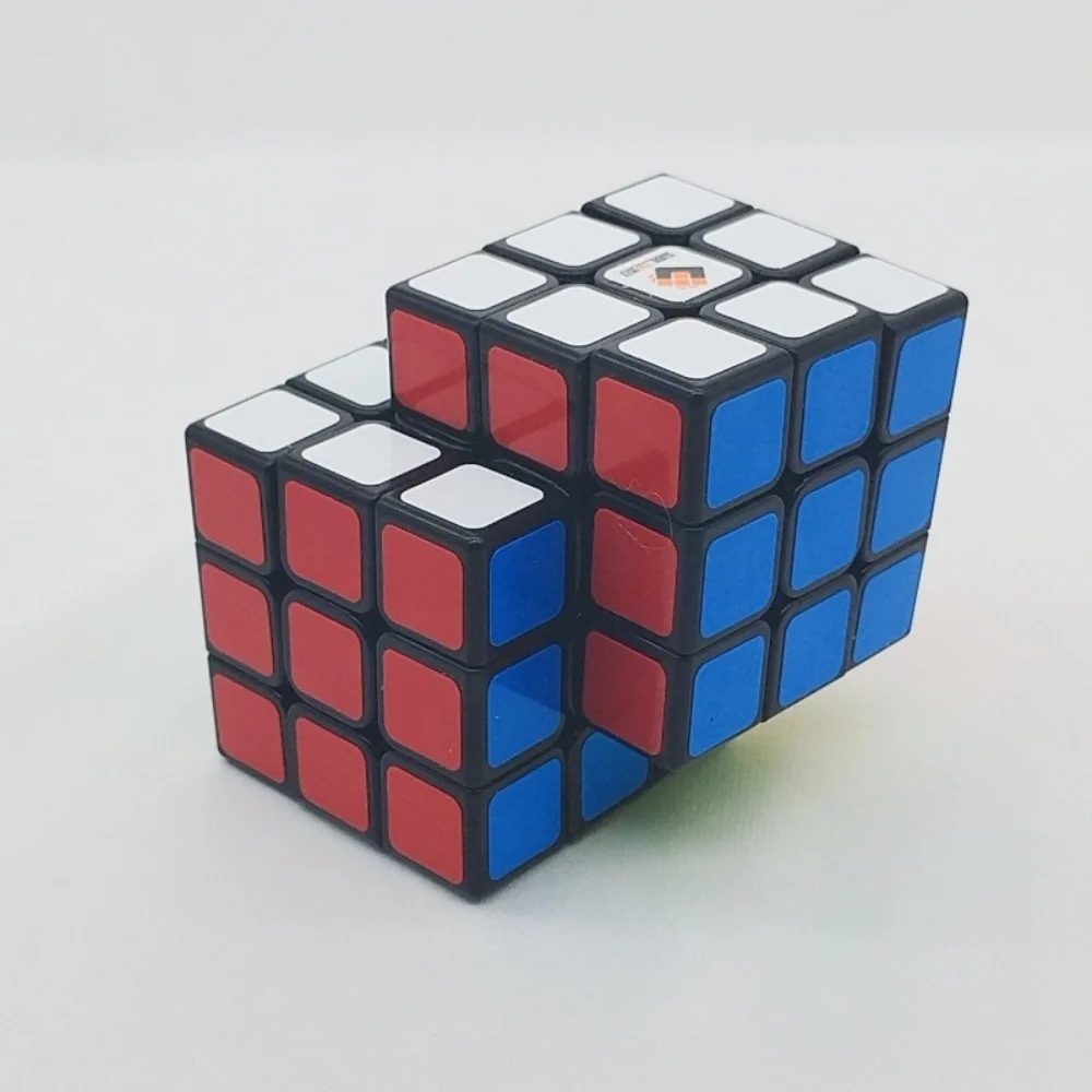 TiSe Magic Cube 3x2x8 połączona magiczna kostka czarny biały 3X3 kostka syjamska ograniczona obrót profesjonalna prędkość Puzzle zabawki