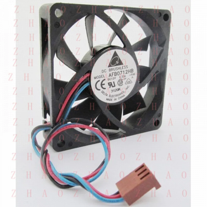 

L+ 1pc for DELTA AFB0712HB 70x70x15mm 70mm 7015 12V 0.33A CPU DC Cooling Fan 3wire