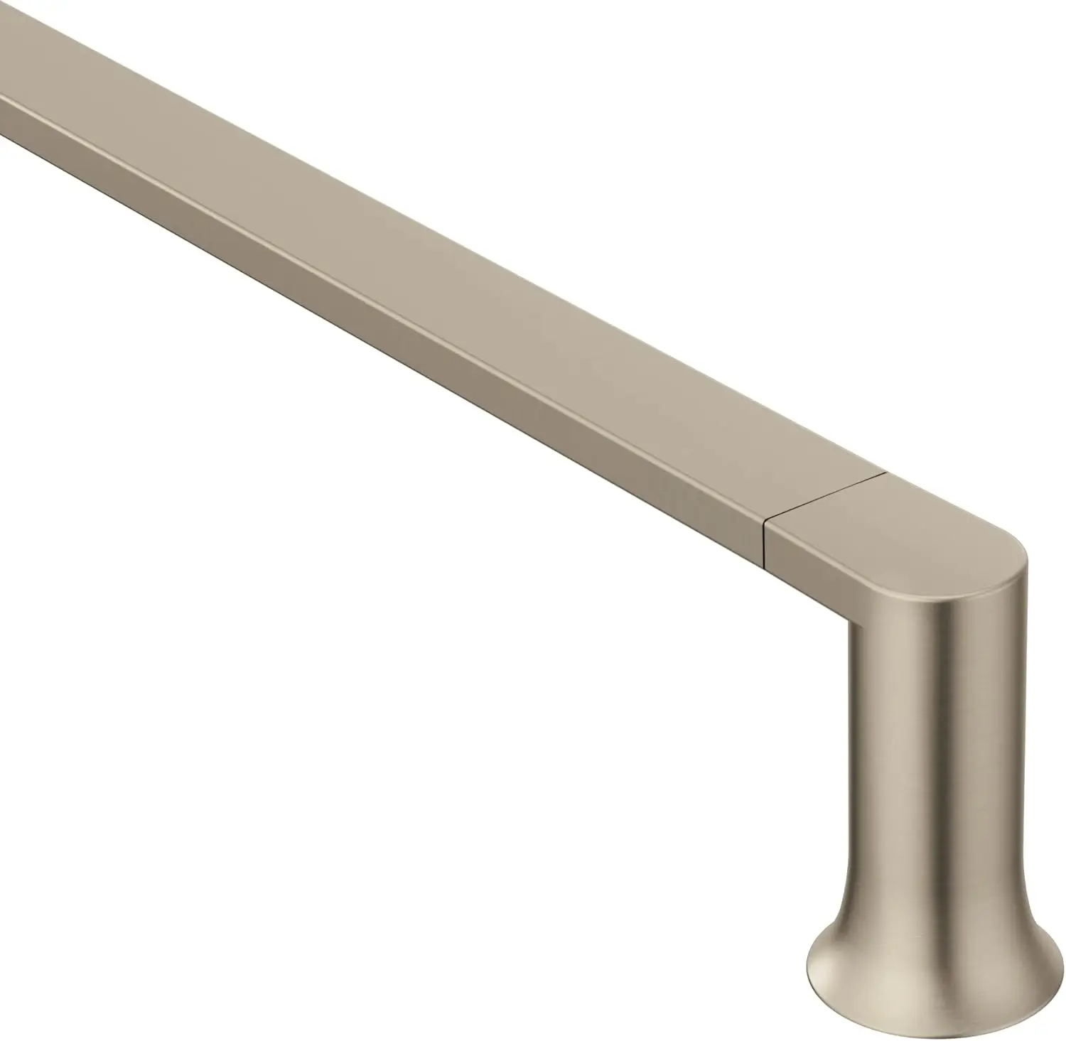

Genta LX Brushed Nickel Modern 24-Inch Single Wall Mounted Towel Bar for Kitchen or Bathroom, BH3824BN