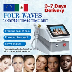 New 4 wavelength Painless Diode Laser Hair Removal Professional Machine 755 808 940 1064nm Facial Body Beauty depiladora laser