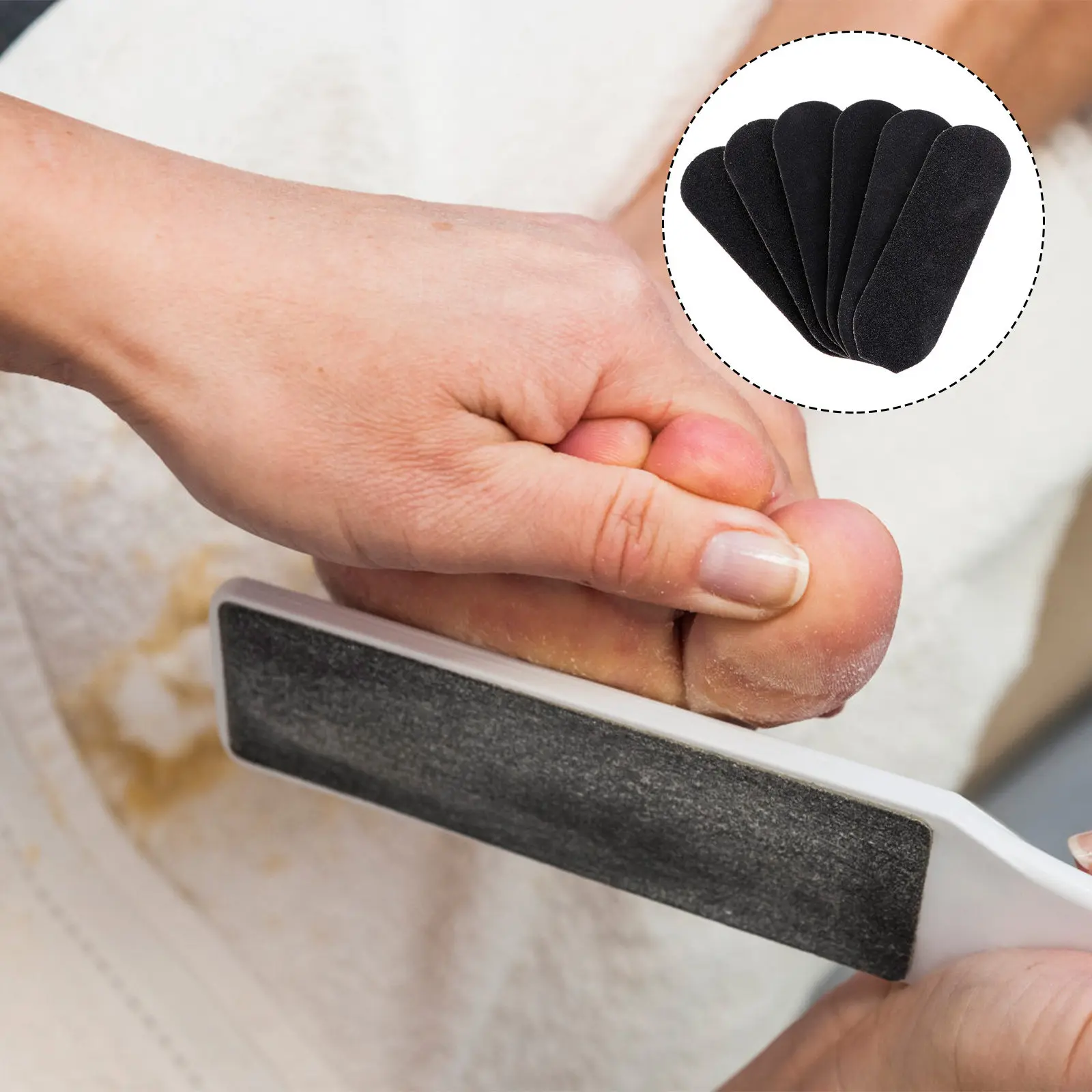 

60 шт. самоклеящихся сменных шлифовальных дисков для педикюра, удаления мозолей и огрубевшей кожи, инструменты для ухода за ногами