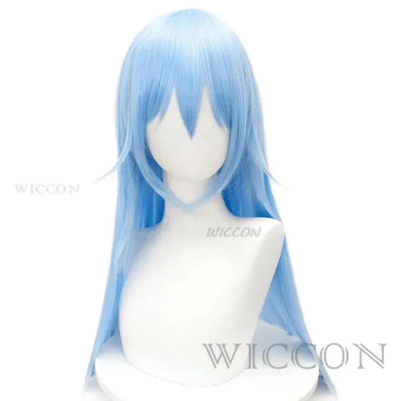 Rimuru Tempest في ذلك الوقت حصلت على تجسدت كوسم الوحل 2 أزياء تنكرية شعر مستعار أنيمي الأزرق قميص السراويل موحدة الدعائم الشعر
