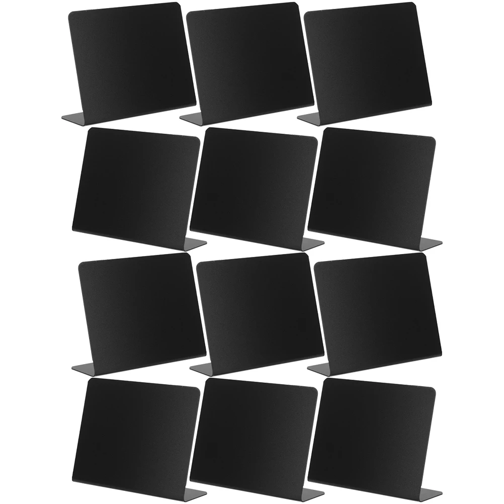 

12pcs Multifunctional Message Price Desktop Blackboards For Restaurant Menu Writing Drawing Display Chalkboards Food Label