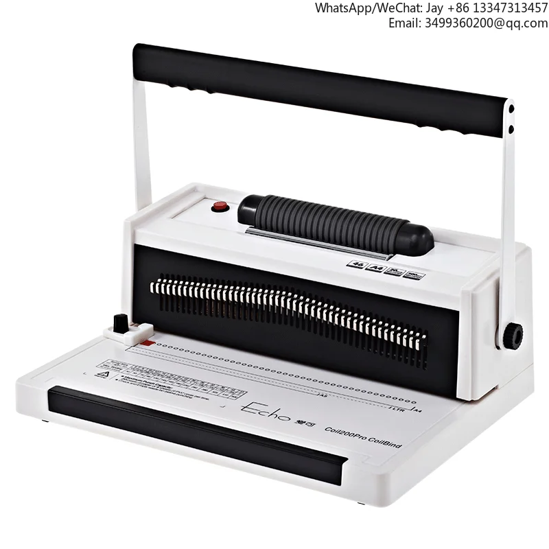 

Desktop Manual A4 Office Coil Spiral Book Binding Machine