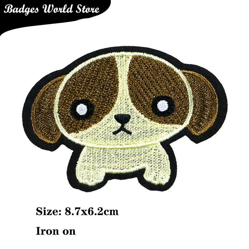 Cute Rabbit Panda Pig Bear Dog Chenille Icon Towel Embroidery Applique Patches For Clothing DIY Iron on Badges on the Backpack