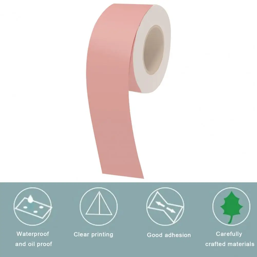 

Thermal Paper Sticker Oil-resistant Colorful Label Tape Sticker for Thermal Paper Label Maker Waterproof for Various