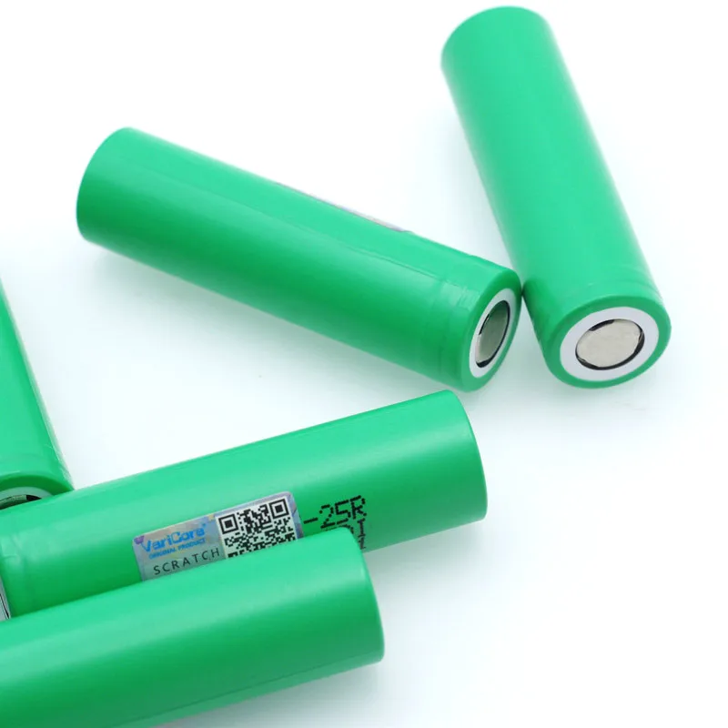 جديد الأصلي 18650 2500 mAh بطارية قابلة للشحن 3.6 فولت 18650-25R 20A بطاريات التفريغ لاستخدام الأدوات الكهربائية
