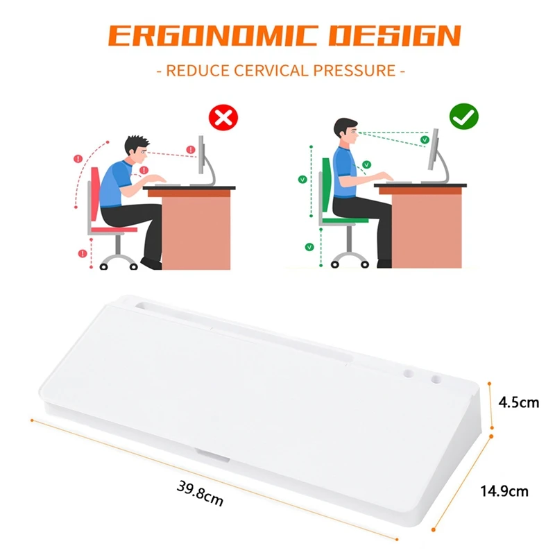 Whiteboard Weekly White Board Calendar Desk Organizers With Computer Keyboard Stand With Drawer, For Office, Home
