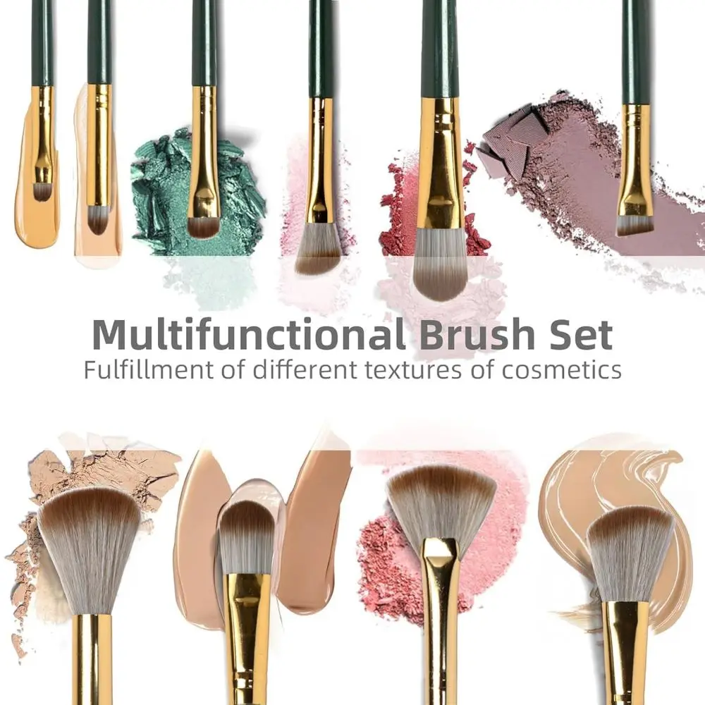 Professional 14PCS Makeup Brushes Set Eyeshadow Foundation Blush Highlighter Concealers Kabuki Blending Brush Female Beauty Tool