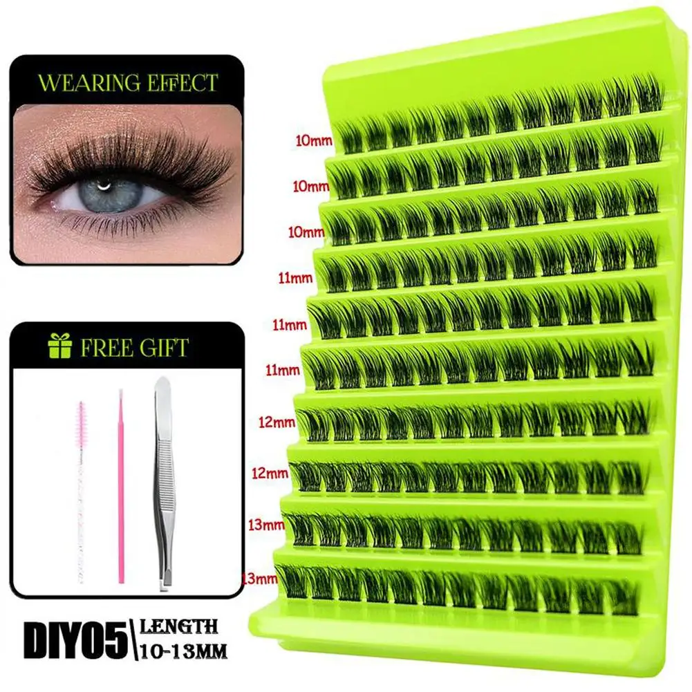 Single cluster mixed Lashes Natural Eyelash extension Volume Individual Lashes Mixed Tray Faux Mink Lashes Cilias Makeup