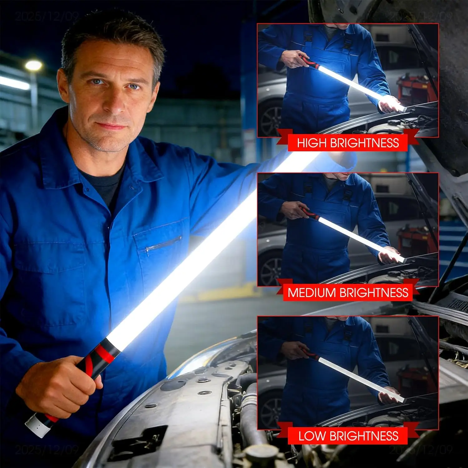 Car Repair 3 Models LED Flashlight Stick High Lumens Flexible Flashlight Stick For Engine Bays Household Emergency Tools