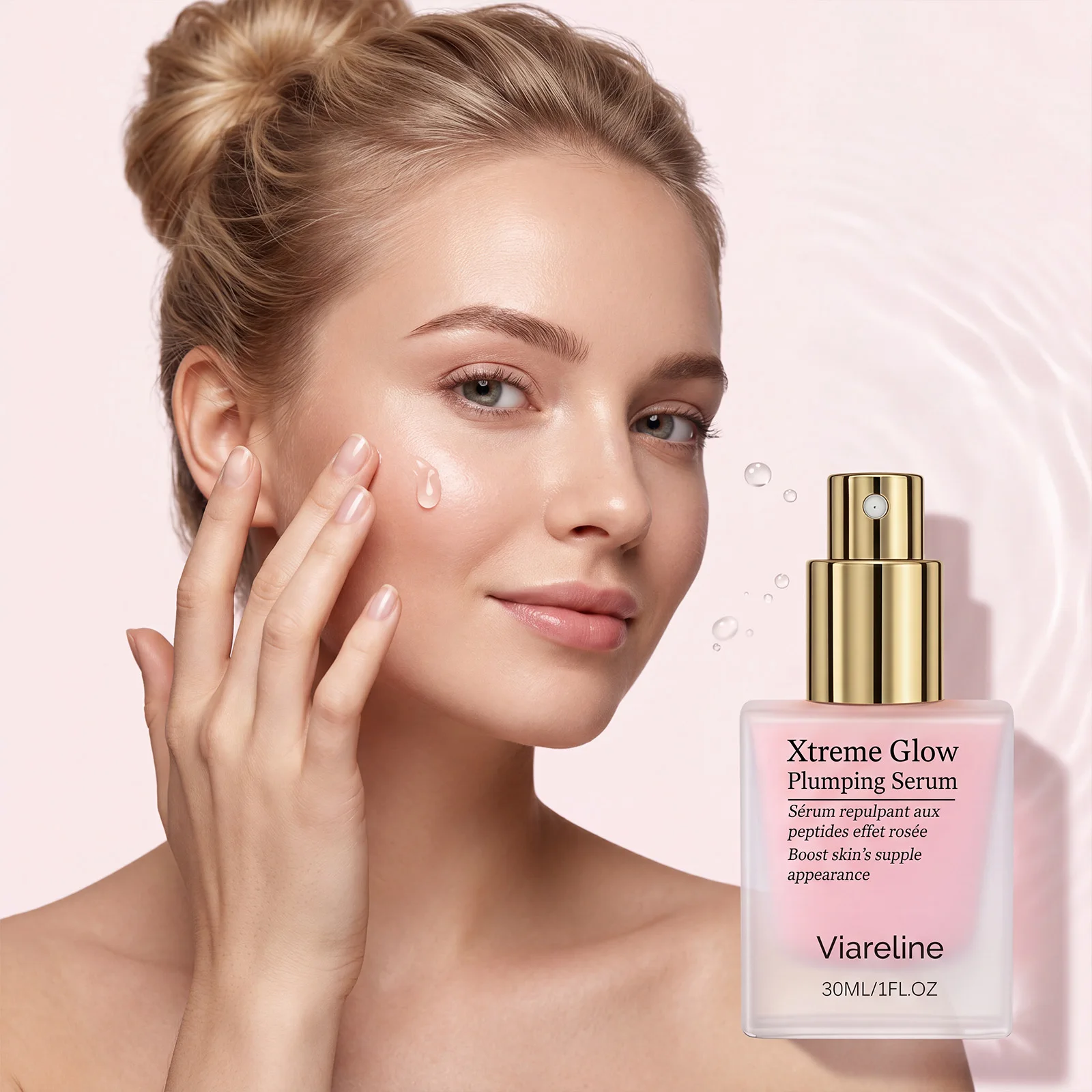 Abundant Hydrating Serum, Boost Skin's Supple Daily Moisturizing and Caring for Facial Skin, Delicate and Light Texture