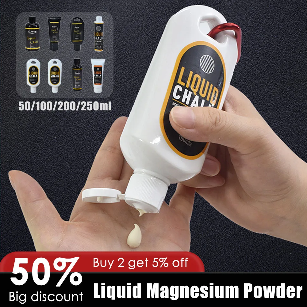 

30ml-250ml Liquid Magnesium Powder Fitness Weight Lifting Anti Slip Cream Chalk Improves Grip Weight Lifting Climbing Gym Sport