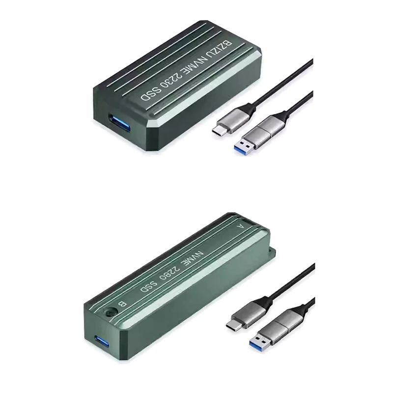 M.2 NVME SSD Caso Gabinete externo USB3.1 10Gbps NVME Caixa de adaptador de disco rígido