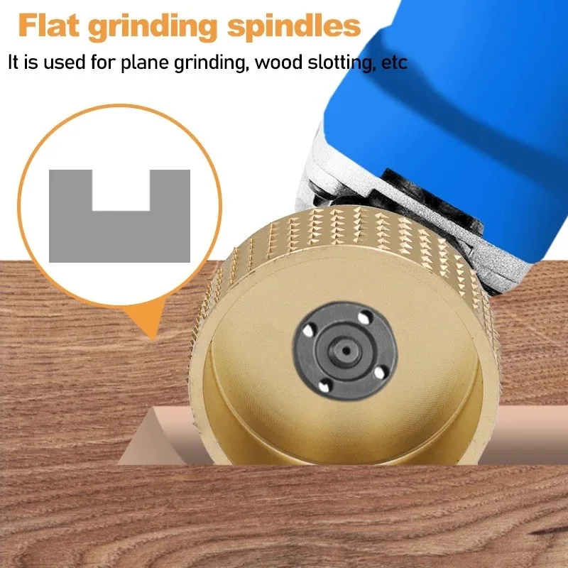 1Pc Round Wood Angle Grinding Wheel Sanding Carving Rotary Tool Abrasive Disc for Angle Grinder Tungsten Carbide 16mm Bore view 5